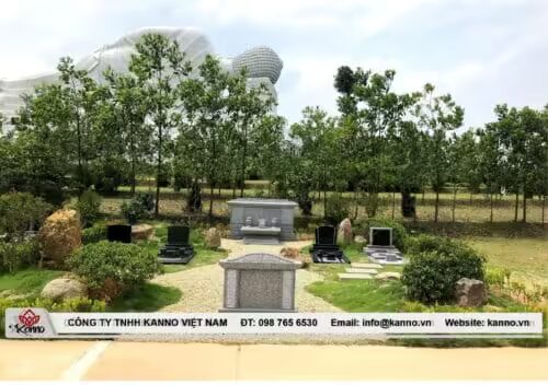 Hình ảnh Mộ gia tộc kiểu Nhật 70m2 - Thiết kế chuẩn phong thủy - Kanno Việt Nam