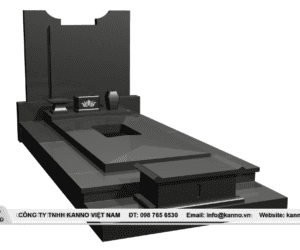 Hình ảnh Mộ đá hoa cương nguyên khối dành cho thổ táng - KVD3 - Kanno Việt Nam