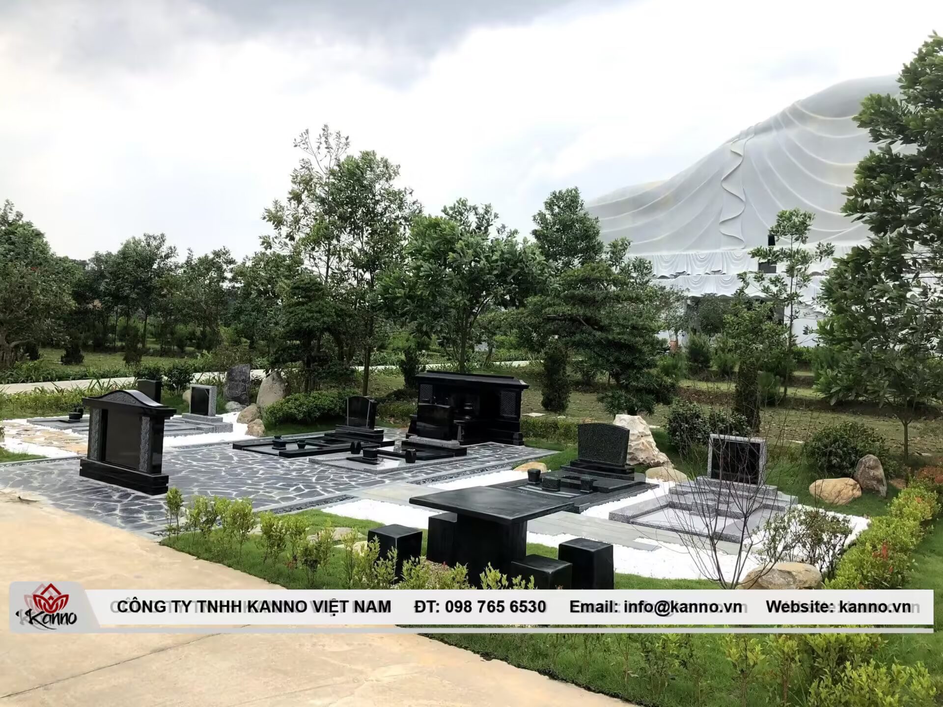 Hình ảnh Mộ gia tộc kiểu Nhật cho diện tích 100m2 - Kanno Việt Nam