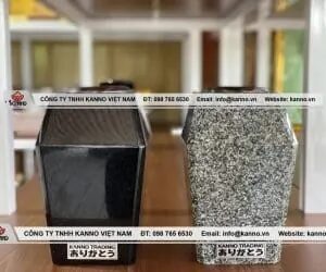 Hình ảnh Lọ Hoa Đá Granite Hình Vuông - Kanno Việt Nam