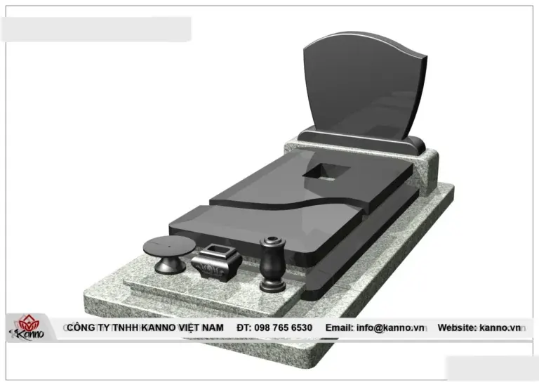Hình ảnh Mộ đá hoa cương nguyên khối dành cho thổ táng - TT3 - Kanno Việt Nam