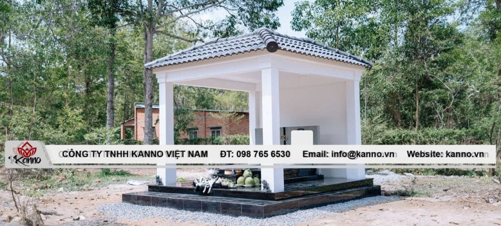 Granite Memorial Pavilion with Solid Granite Grave in Tay Ninh – 2024 Indian granite double grave Dong Nai mo da hoa cuong tay ninh Kanno Việt Nam