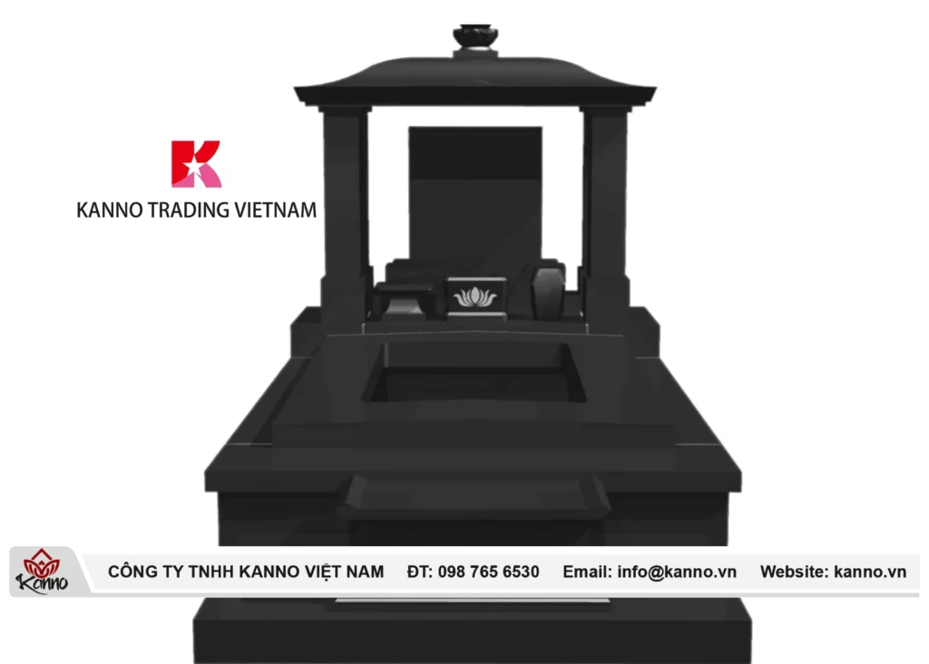 Hình ảnh Mẫu mộ đá hoa cương 1 mái đẹp - Kanno Việt Nam