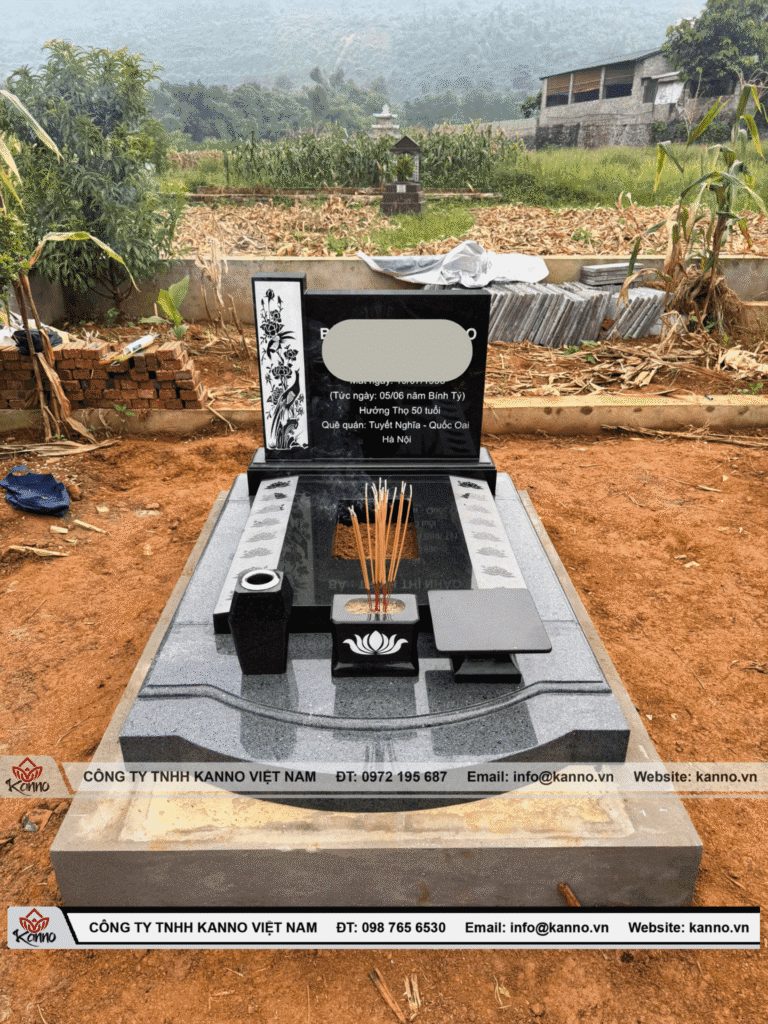Hình ảnh Top 10 mẫu mộ đá đẹp nhất 2025 - Chuẩn phong thủy, bền vững & tối giản - Kanno Việt Nam