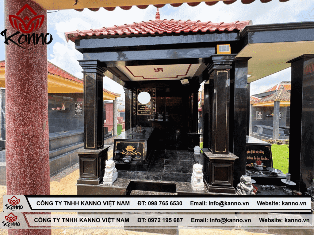 Granite Memorial Pavilion Project in Hoc Mon – 2025 Vinh Hang Long Thanh memorial park Hình ảnh Dự Án Nhà Mồ Tại Hóc Môn 2025 - Nơi Lưu Giữ Kỷ Niệm, Chất Lượng Và Nghệ Thuật Từ Kanno Việt Nam