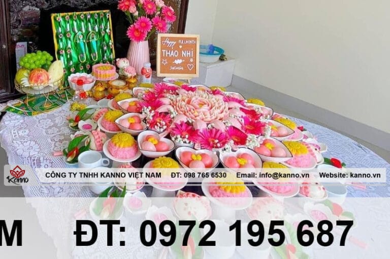 Hình ảnh Cúng đầy tháng bé gái: Nghi thức, lễ vật và văn khấn chi tiết - Kanno Việt Nam