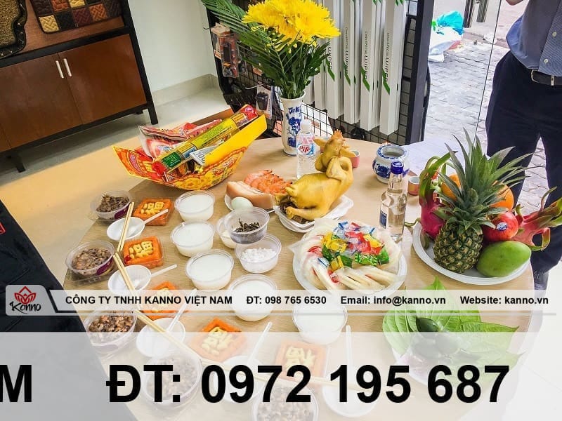 Mâm lễ cúng về nhà mới 