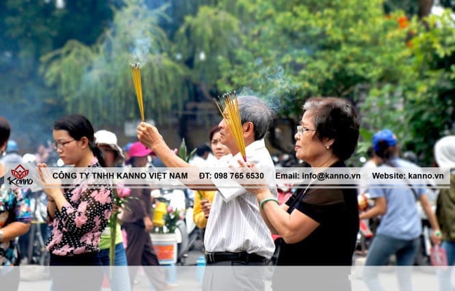 Hình ảnh đi chùa cầu an rằm tháng 7 Âm lịch