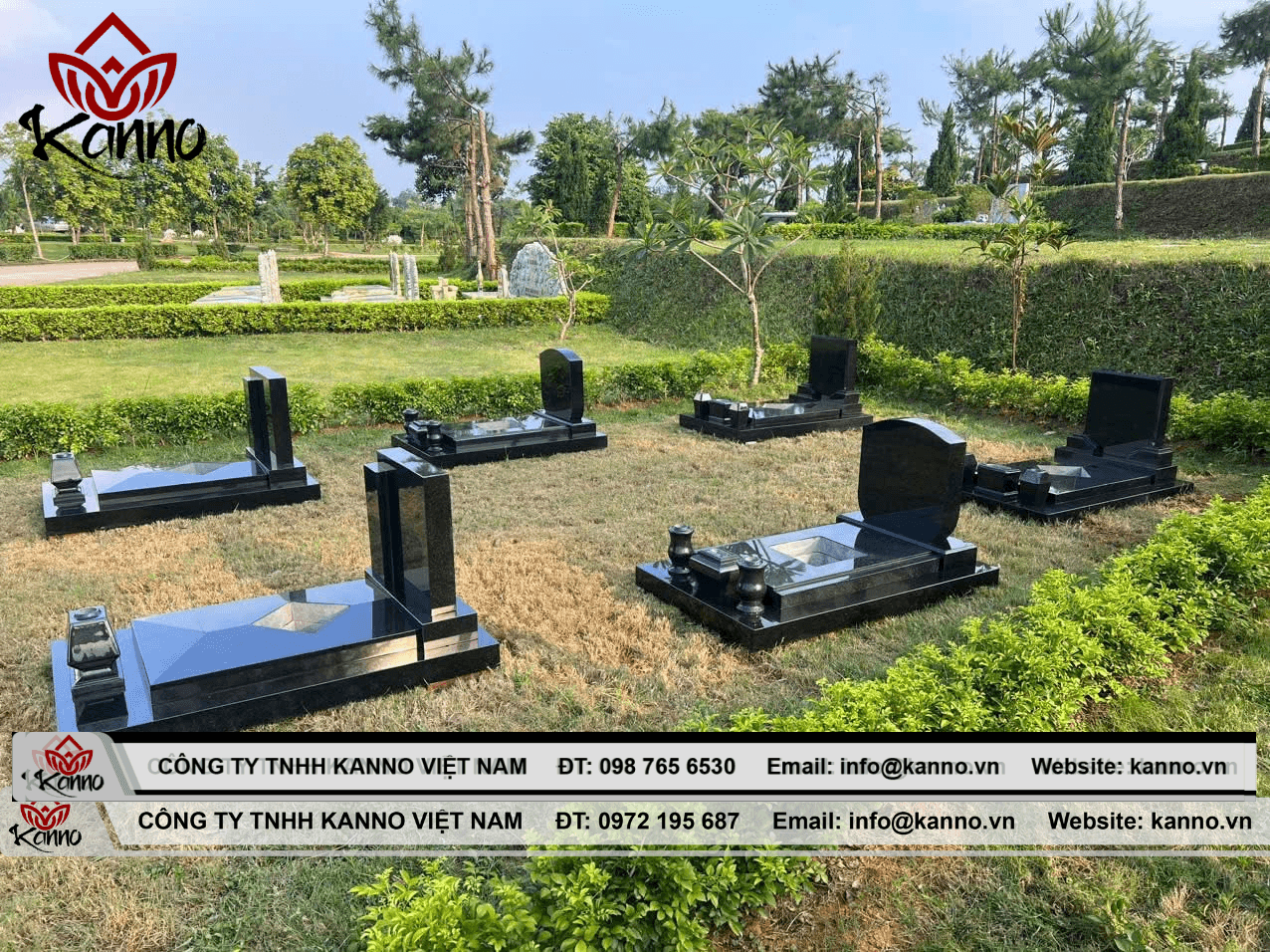 Showroom mộ đá hoa cương của Kanno Việt Nam tại Thiên Đức - Khánh Hòa