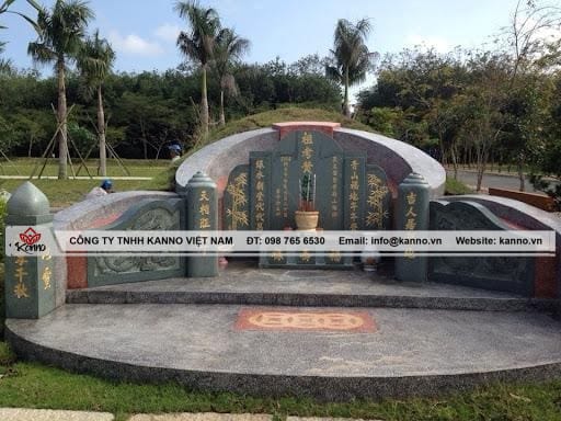 Mộ người Hoa đá granite đen – Sang trọng và hợp phong thủy Mộ người Hoa đá granite đen Hình ảnh: mẫu mộ đá cho người Hoa phổ biến