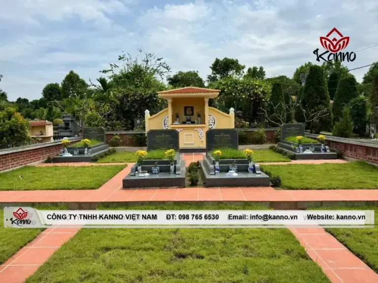 Hình ảnh thực tế lăng mộ gia tộc do Kanno Việt Nam thi công