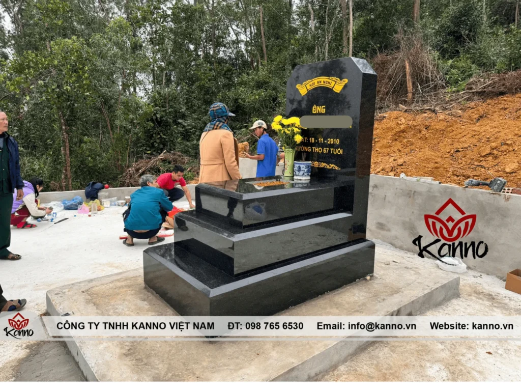 Hình ảnh Hoàn thiện công trình mộ đá granite tại Thanh Hóa - Kanno Việt Nam