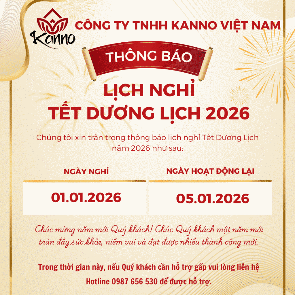 Hình ảnh THÔNG BÁO NGHỈ TẾT DƯƠNG LỊCH 2026 - Kanno Việt Nam