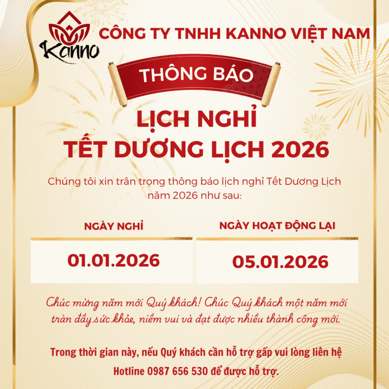 Hình ảnh THÔNG BÁO NGHỈ TẾT DƯƠNG LỊCH 2026 - Kanno Việt Nam