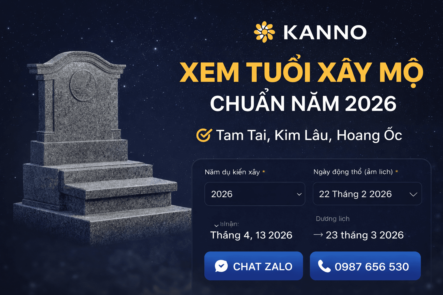 XEM TUỔI XÂY MỘ NĂM 2028 ĐỂ ĐẢM BẢO MAY MẮN BÌNH AN