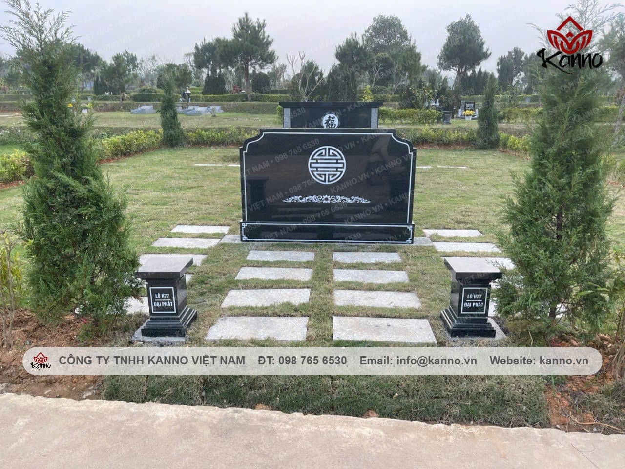 Indian Black Granite Gate Pillars – Thien Duc