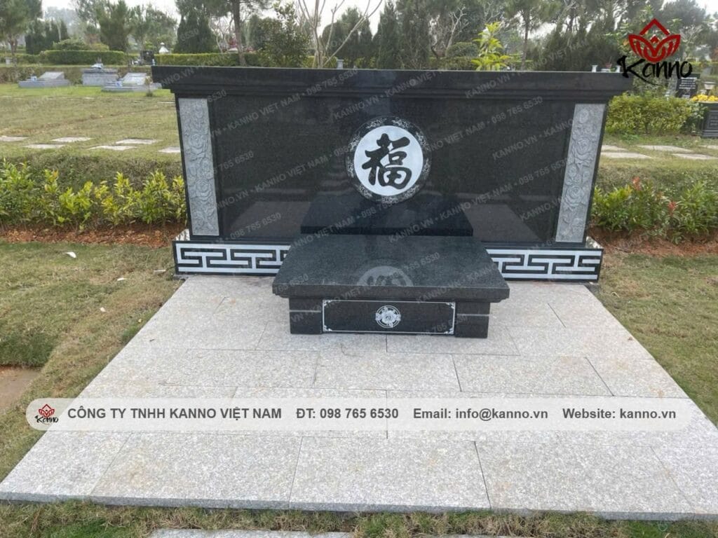 Hình ảnh Công trình khuôn viên mộ đá đen Ấn Độ tại Thiên Đức - Phú Thọ - Kanno Việt Nam