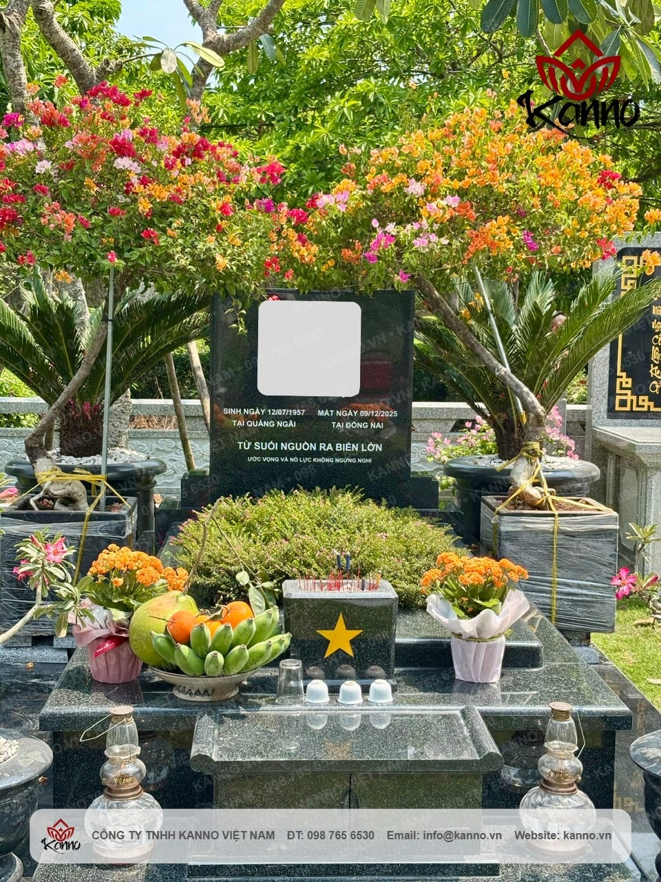 Mộ đá granite theo yêu cầu Kanno Việt Nam