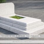 Hình ảnh Mộ đá nguyên khối Trắng Phù Mỹ - Kanno Việt Nam