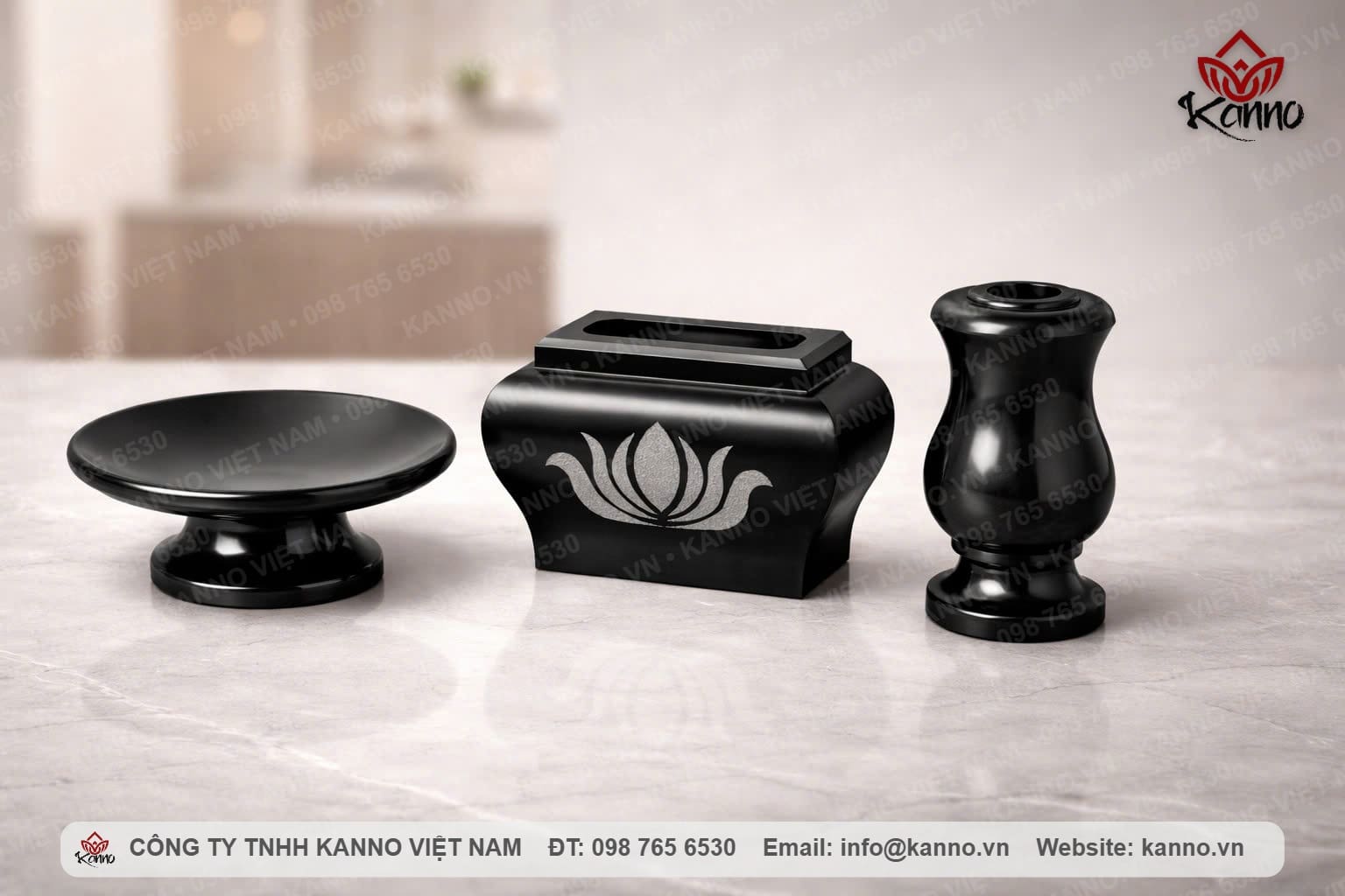 PK01 Premium Indian Black Granite Worship Accessory Set | KANNO PK01 granite worship accessory set PK01 Granite Worship Accessory Set – PK01 Premium Indian Black Granite Worship Accessory Set