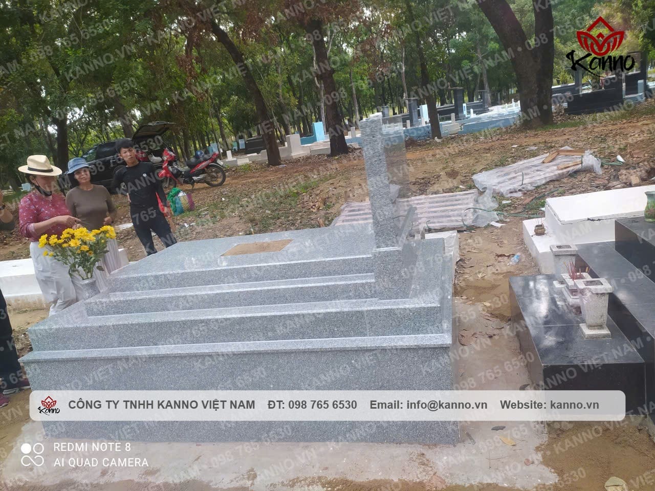 Hình ảnh thực tế Mộ đá trắng tại Bình Dương - Kanno thi công