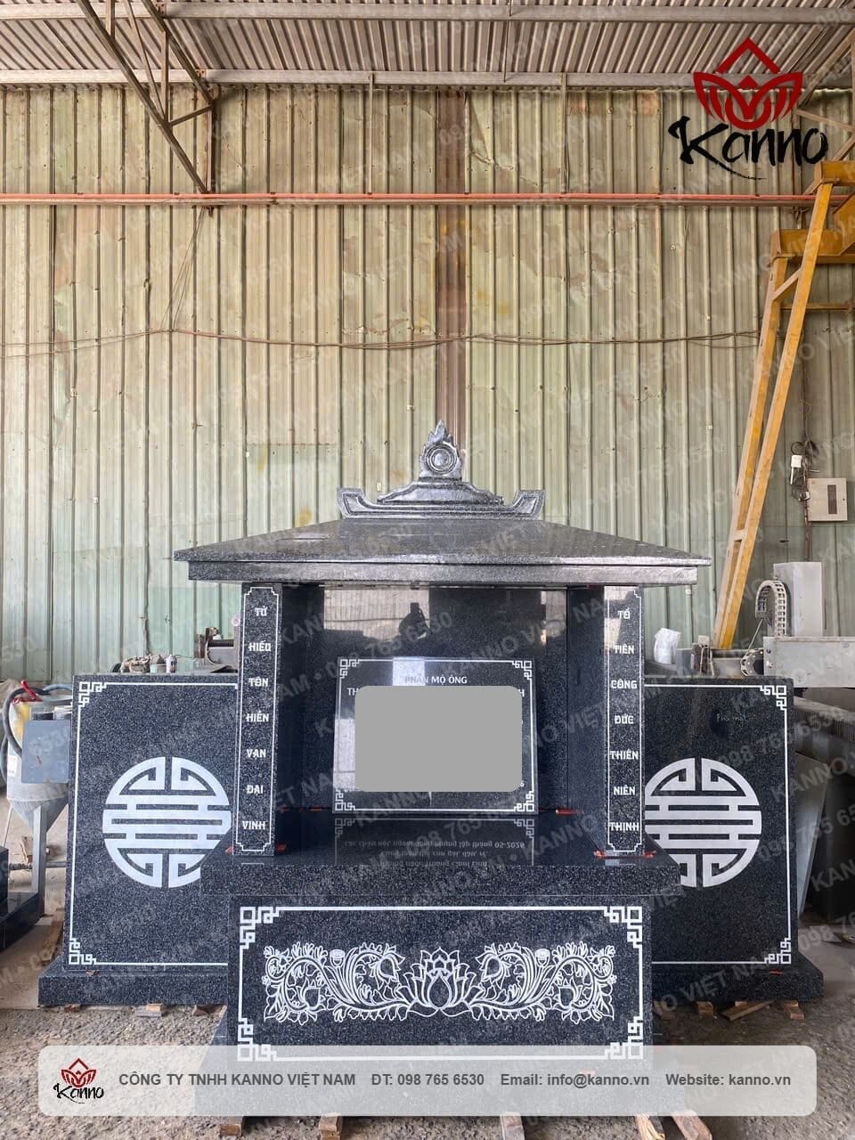 Mặt bằng khu lăng mộ gia tộc đá granite tại Quảng Trị