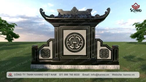 Hình ảnh Lăng mộ gia tộc diện tích nhỏ Đá granite cao cấp - Kanno Việt Nam