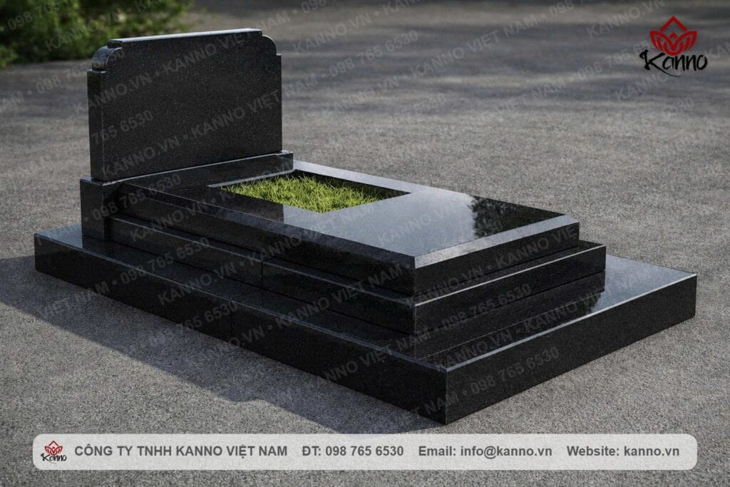 KN05 three-tier granite grave