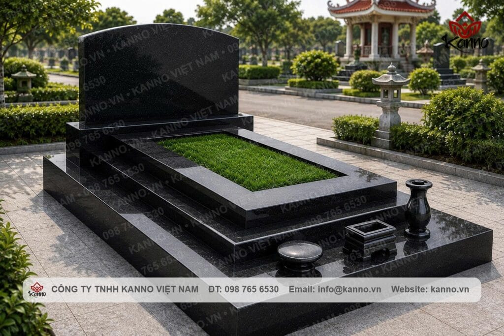 KN06 three-tier granite grave