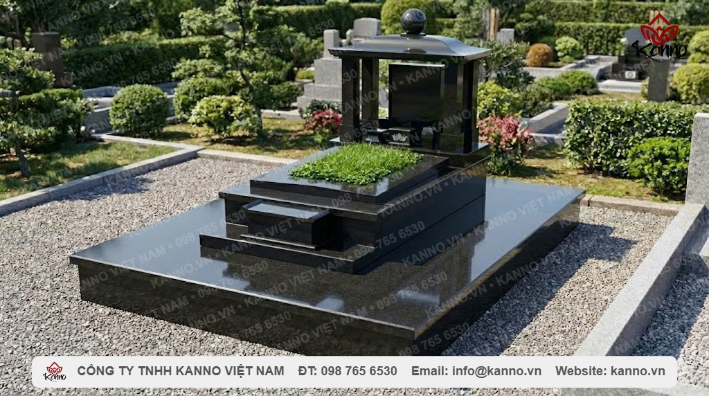 Mộ đá hoa cương nguyên khối tam cấp đen Ấn Độ - KN09 Mộ đá hoa cương nguyên khối tam cấp đen Ấn Độ - KN09 Mộ đá hoa cương nguyên khối tam cấp đen Ấn Độ - KN09