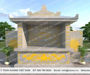 Lăng mộ bằng đá Trắng - Thiết kế hiện đại, thi công trọn gói