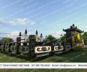 Hàng rào bằng đá granite đen Ấn Độ - KNLC02