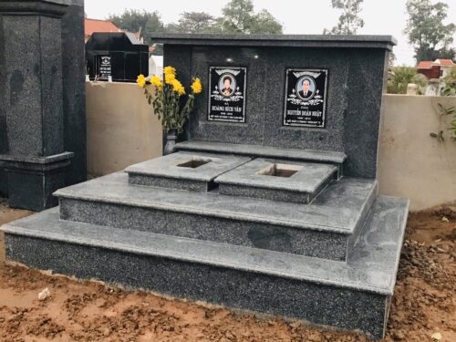 mộ ốp đá granite