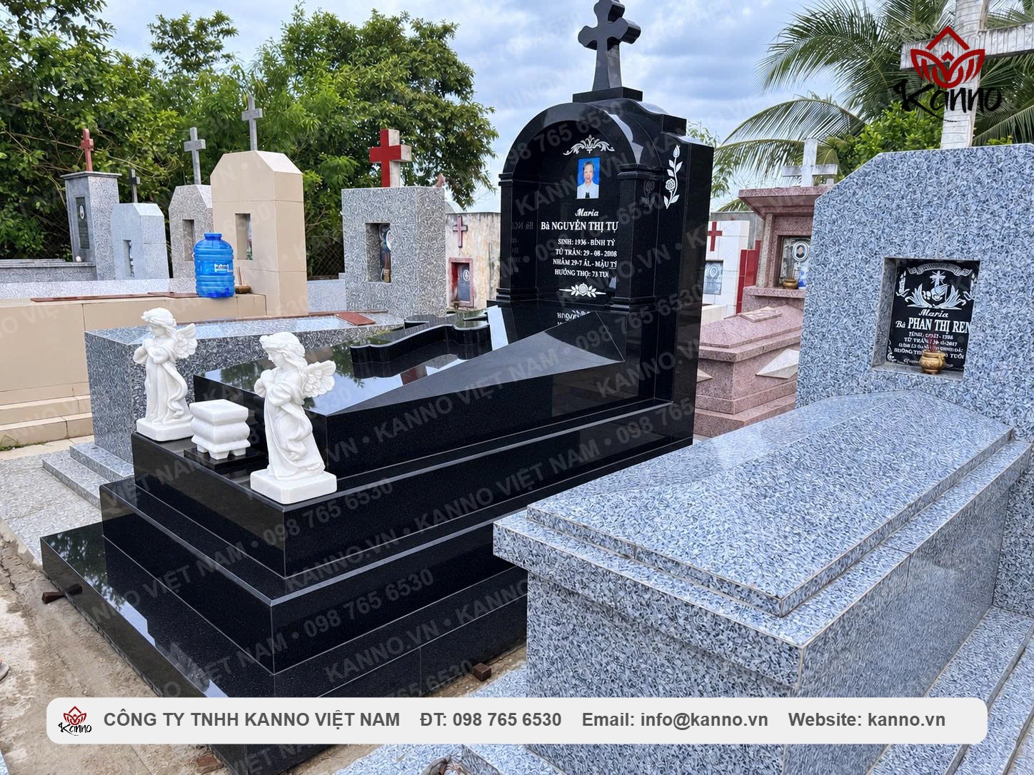Hoàn thiện công trình mộ đá Granite Công giáo tại Vĩnh Long