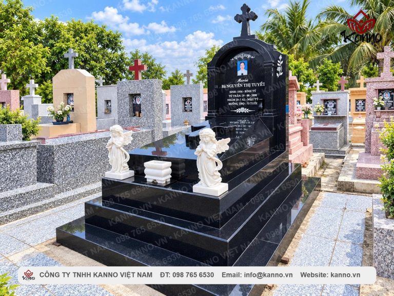Hoàn thiện công trình mộ đá Granite Công giáo tại Vĩnh Long