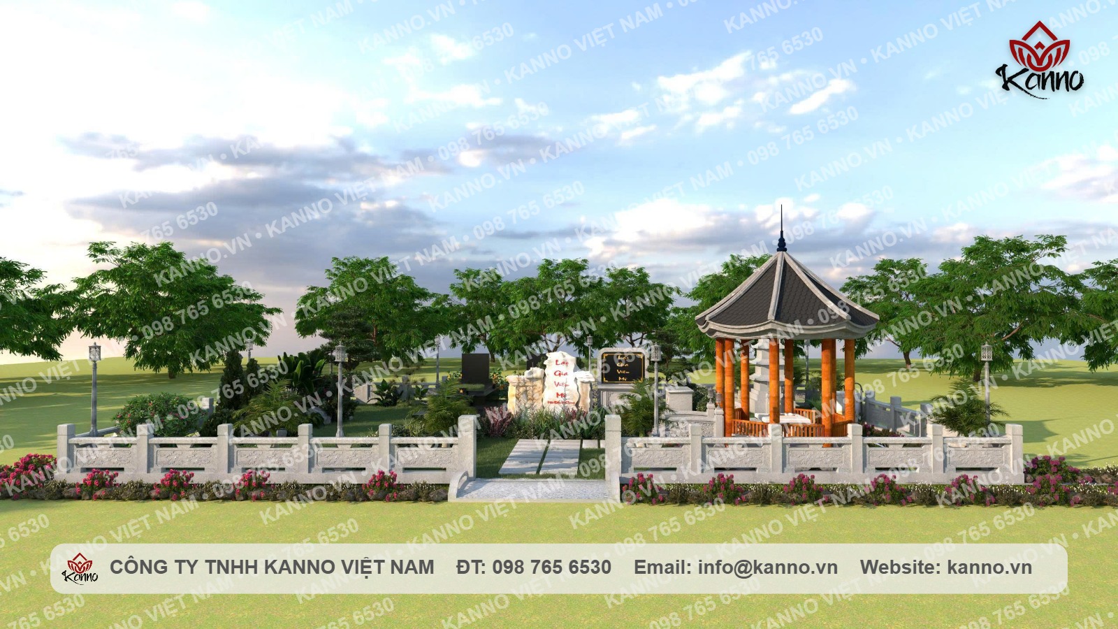 Khuôn Viên Mộ Gia Tộc Cao Cấp – Thiết Kế Cảnh Quan Sân Vườn